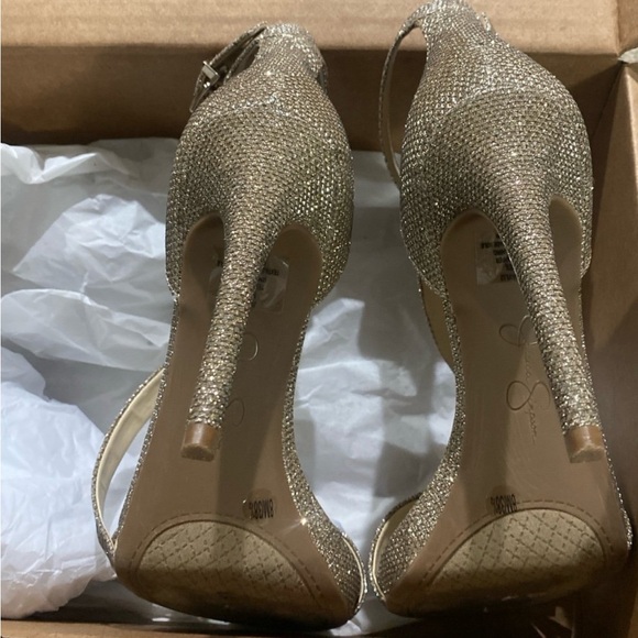 Jessica Simpson Rayli 2 Sparkling Stilettos Heels Size 8 - Picture 8 of 11
